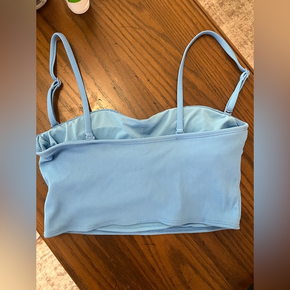 Aerie Ribbed Longline Bandeau Top Size Medium - Picture 4 of 6